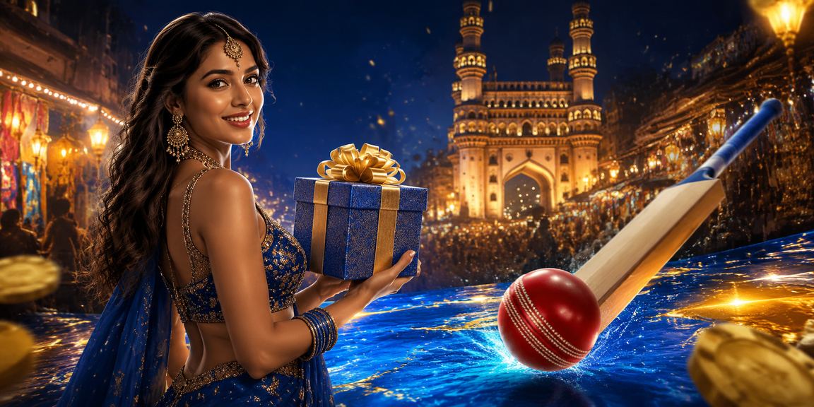 Cricket betting interface in blue and gold colors