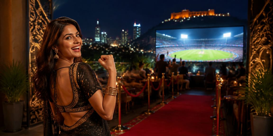 Pune city nightscape emphasizing responsibility